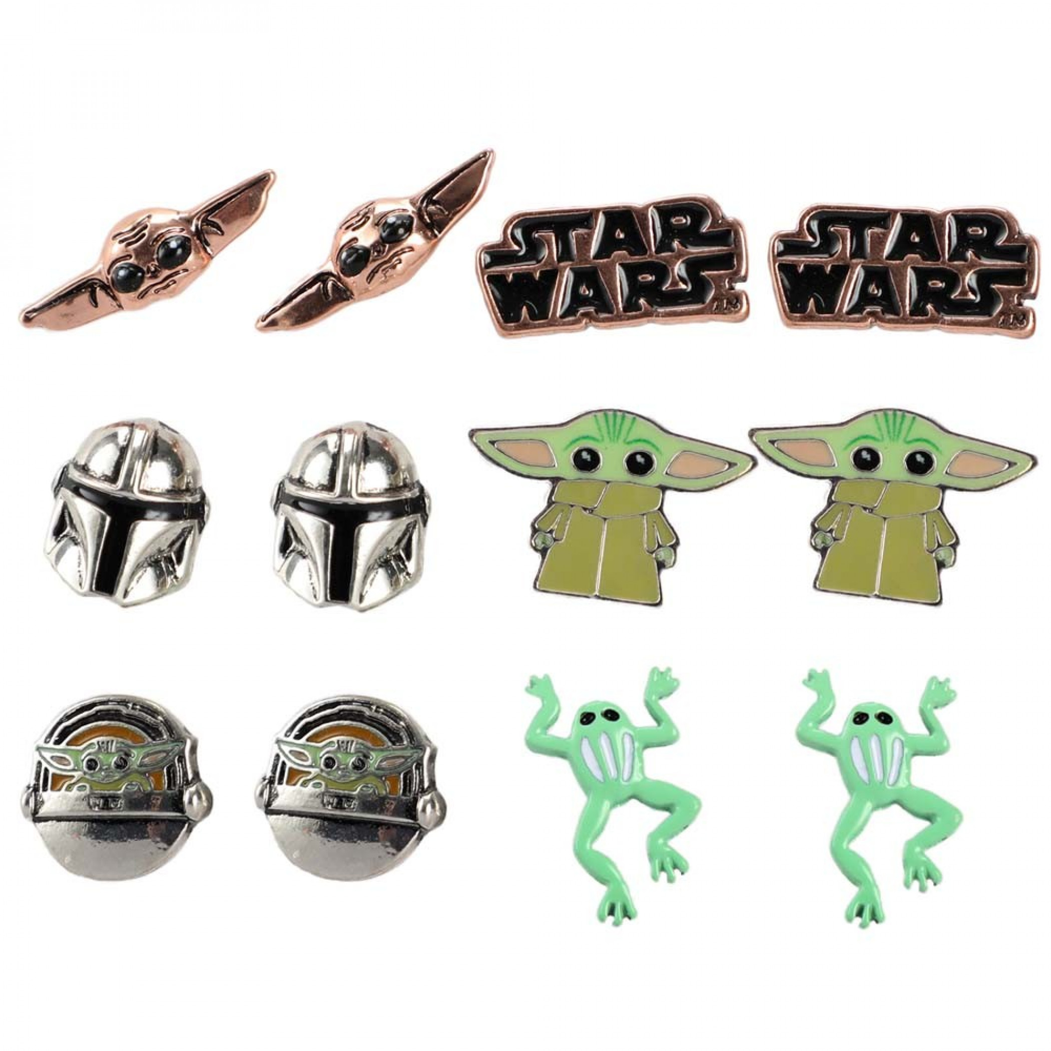 Star Wars The Mandalorian Grogu Stud Earring Set